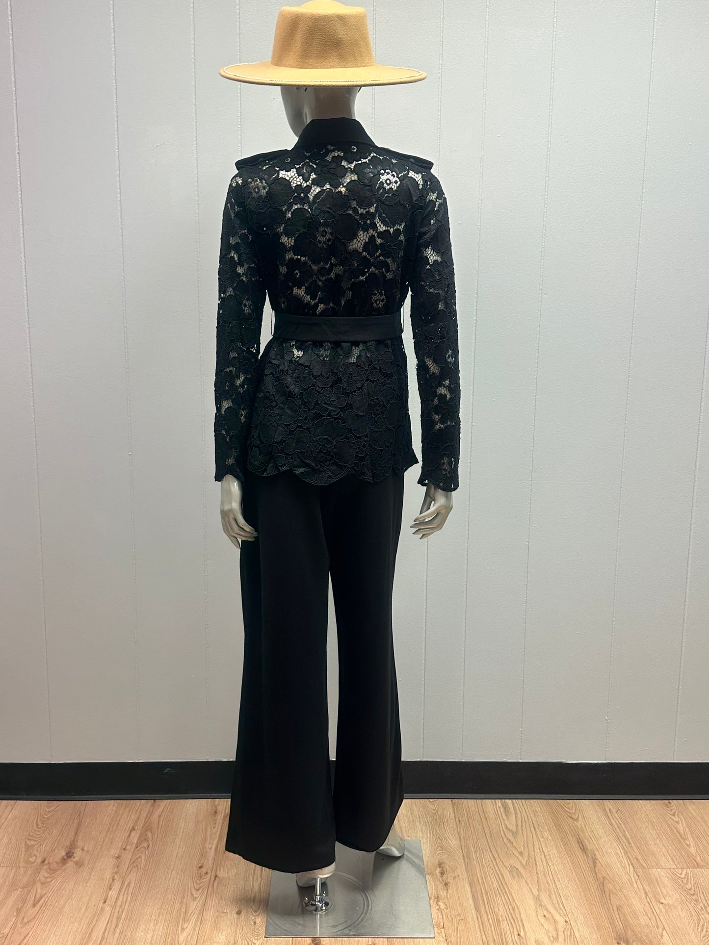 Simple Elegance Black Lace Blouse