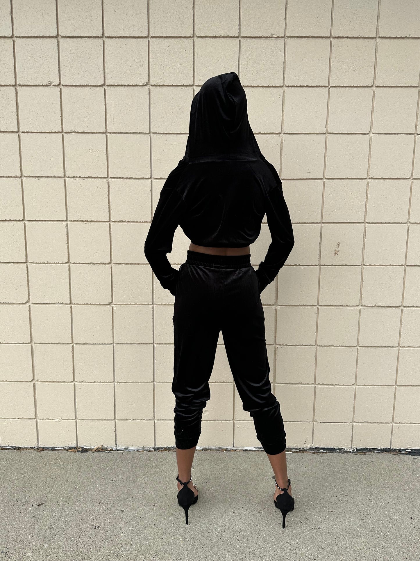 Baddie Velvet Jogger Set