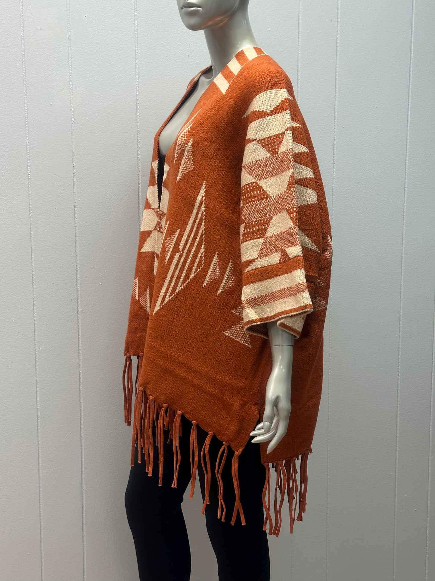 A-Mazing Fringed Ruana