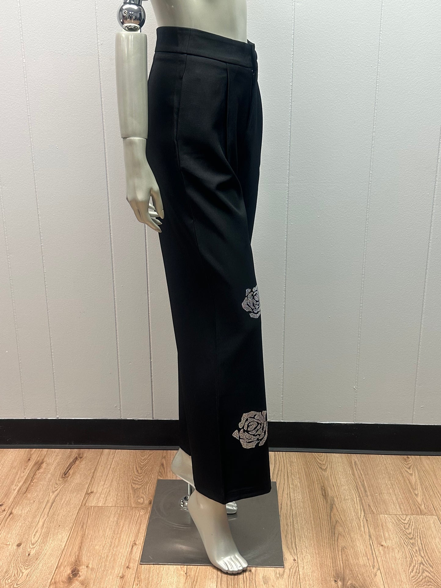 Flo Rho Rhinestone 2pc Pants Suit with Belt