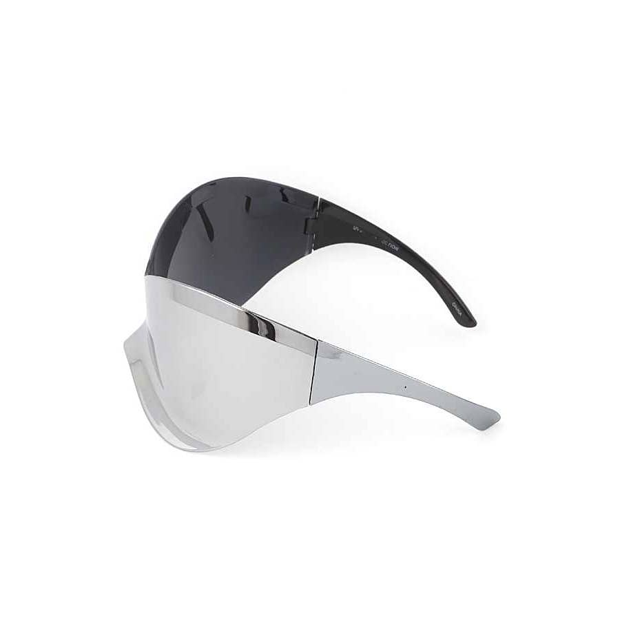 Tiffianie Iconic Rimless Contour Shield Sunglasses
