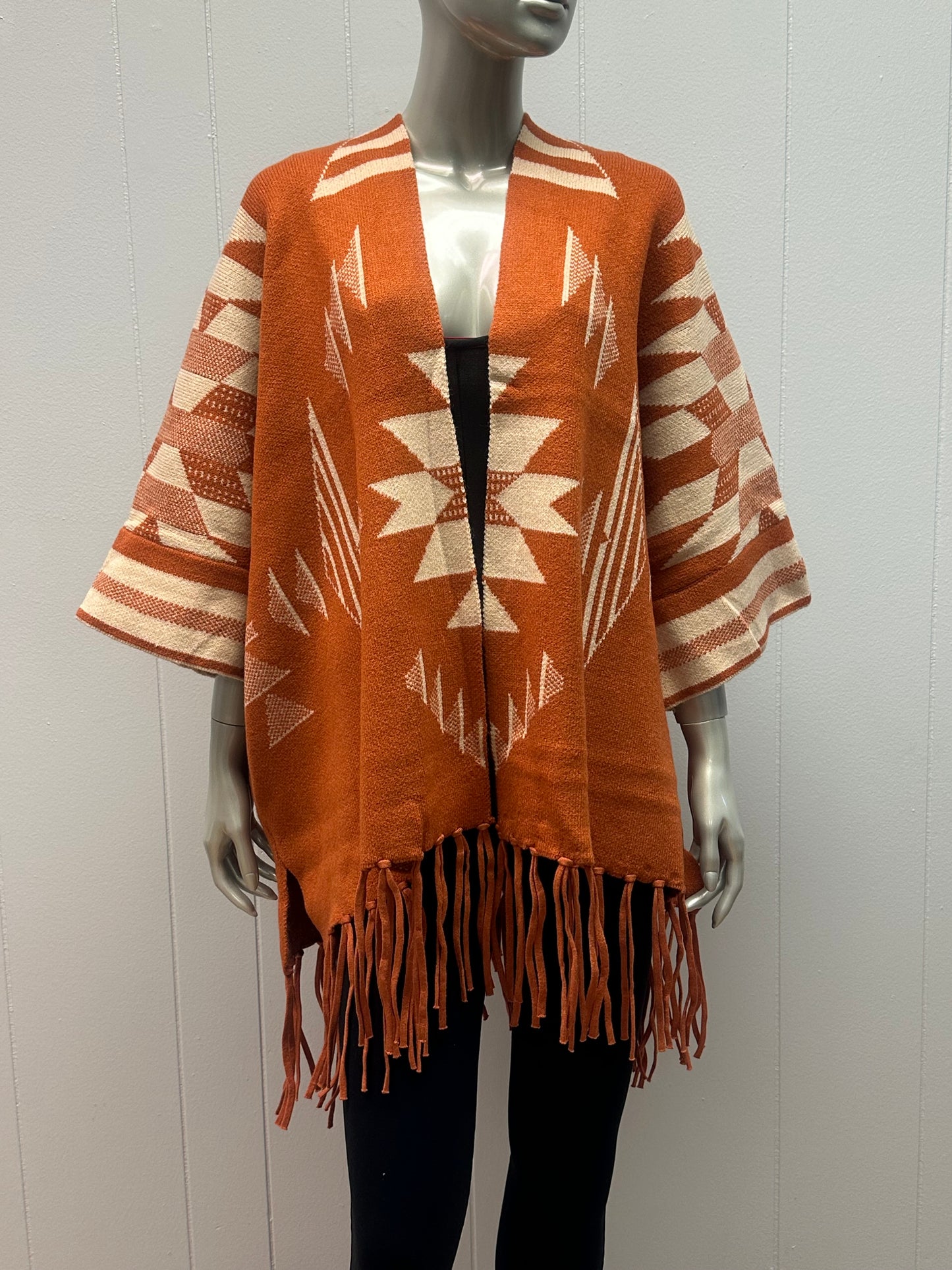 A-Mazing Fringed Ruana