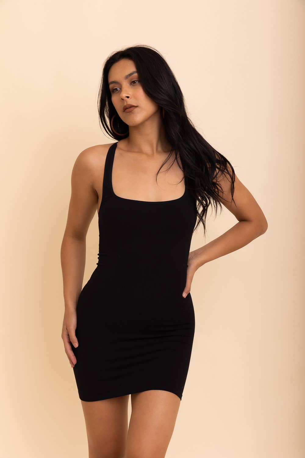 Seamless Bodycon Mini Slip Dress