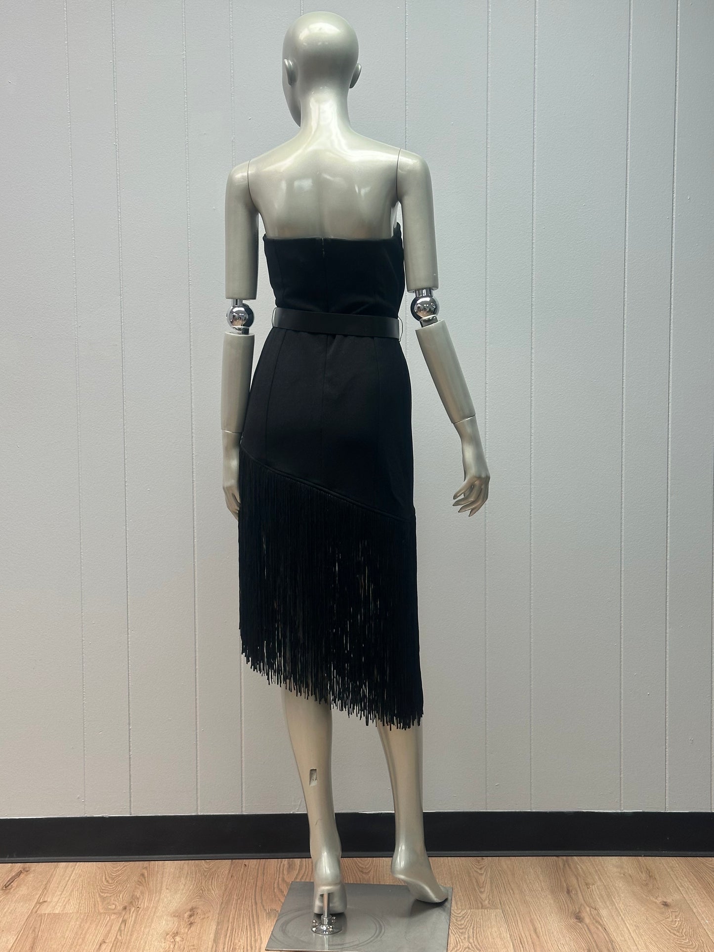 Harlem Nights Black Fringe Sleeveless Dress