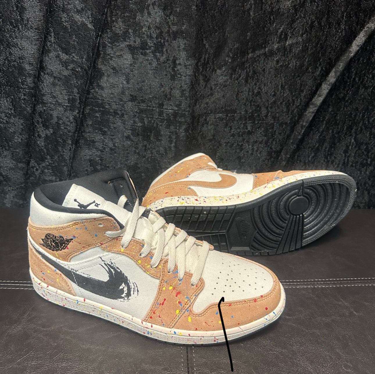 Air Jordan 1 Mid SE Brushstroke