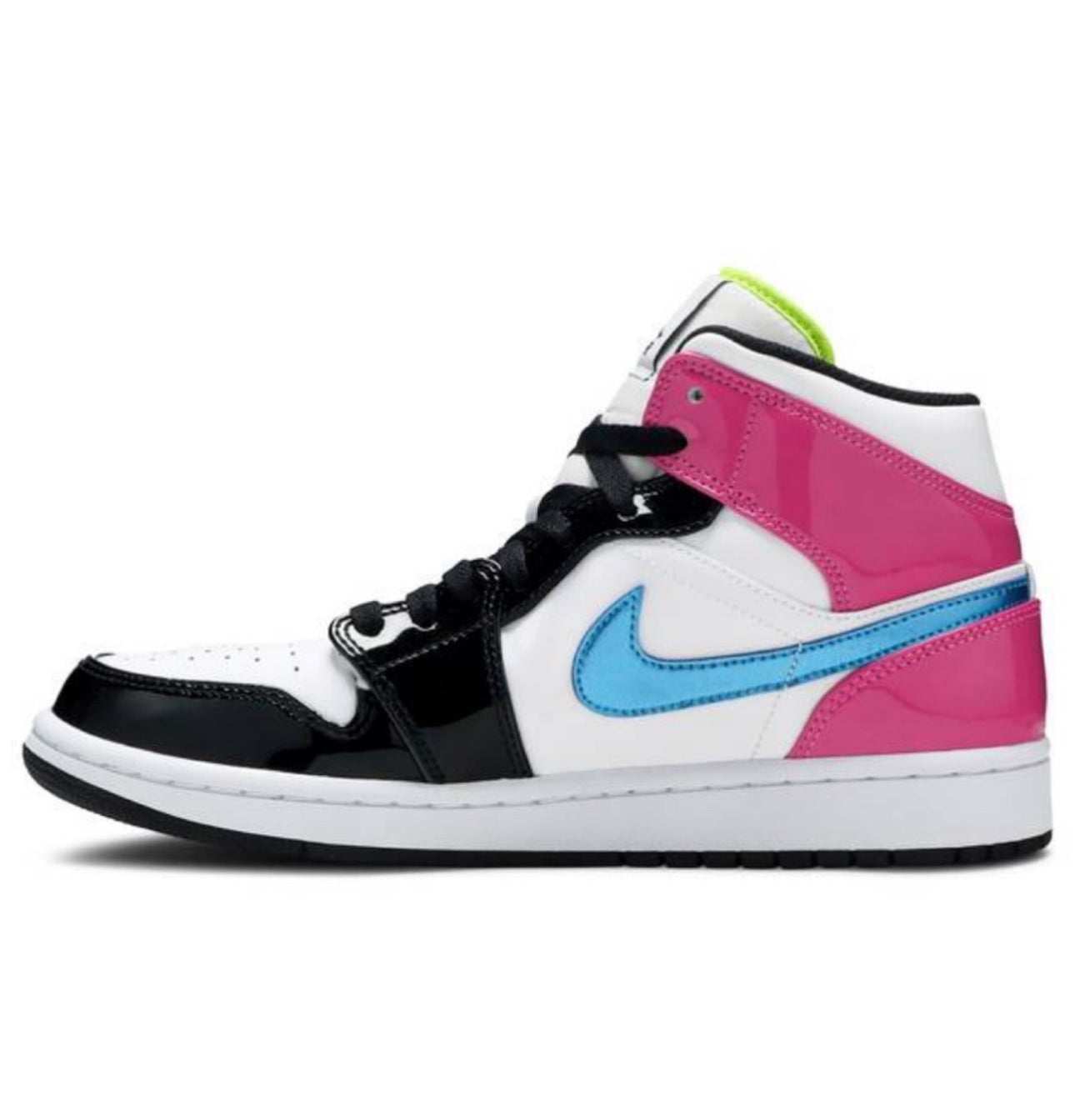 Air Jordan 1 Mid White/Black/Cyber Pink