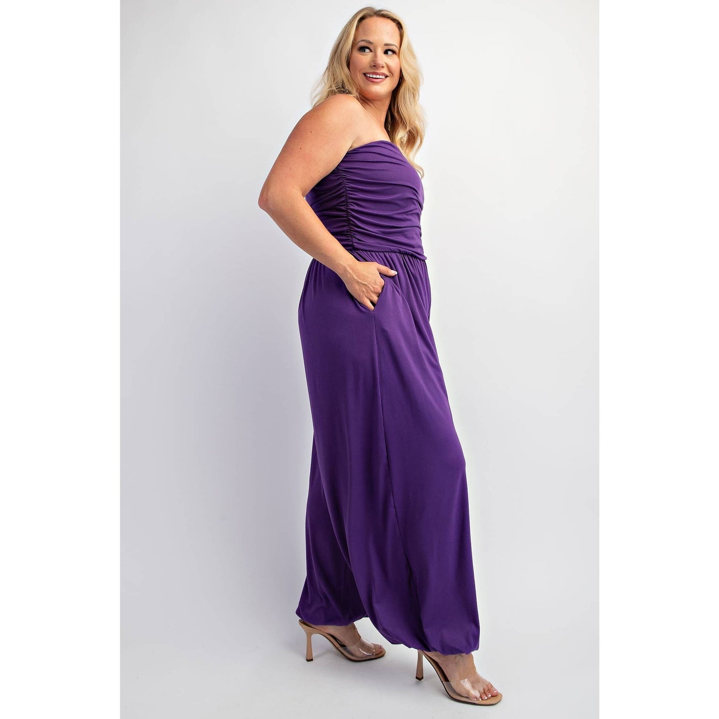 Royalty Soft Knit Strapless Jumpsuit