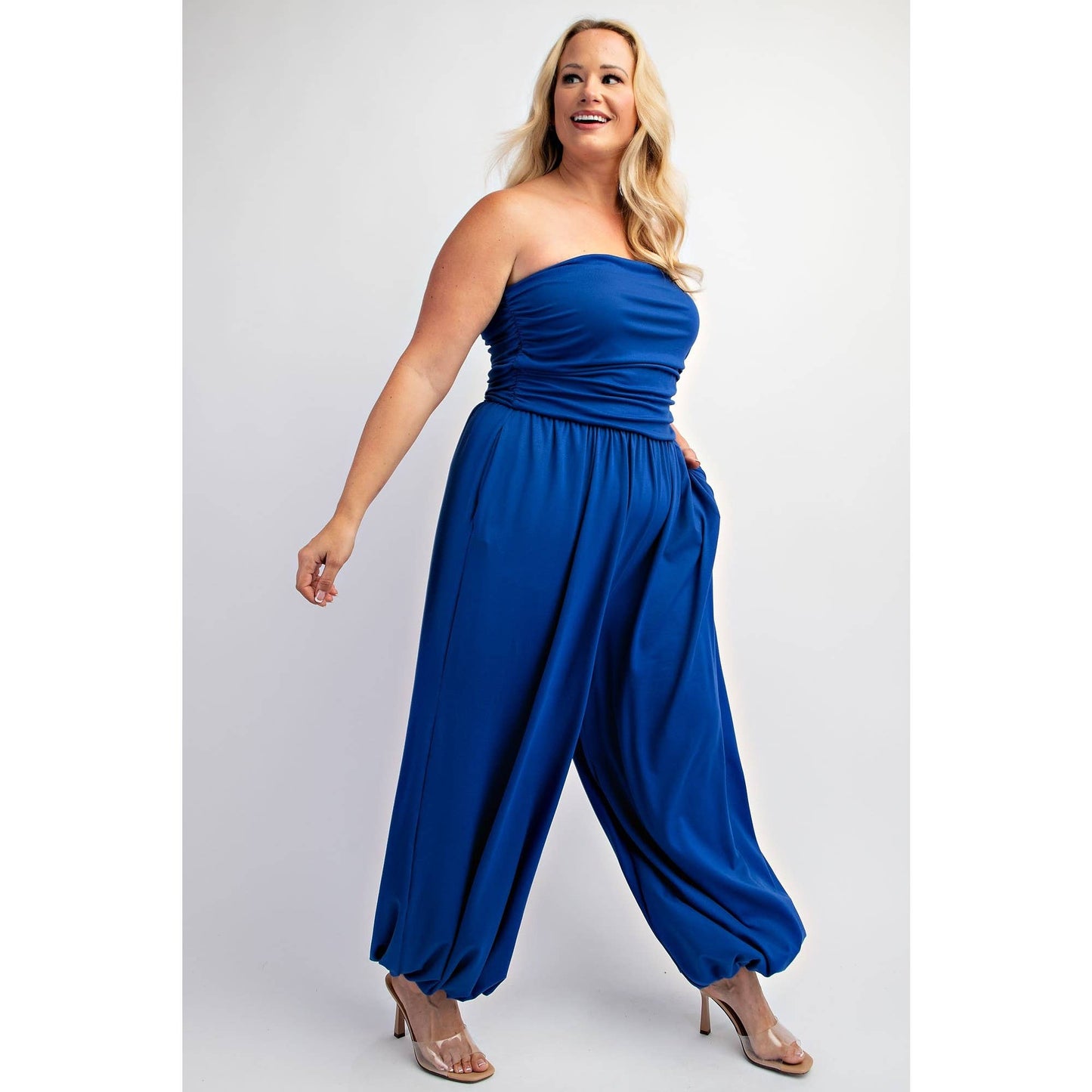 Royalty Soft Knit Strapless Jumpsuit