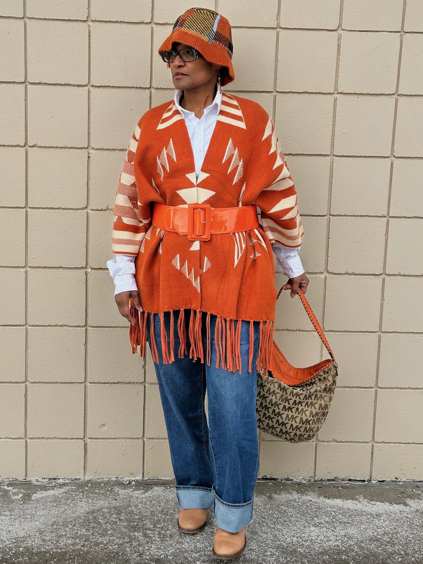 A-Mazing Fringed Ruana