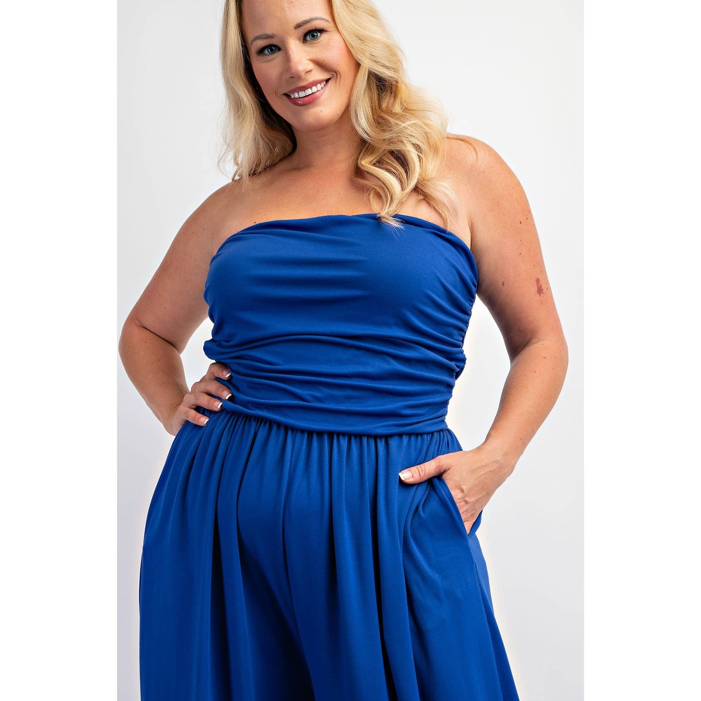 Royalty Soft Knit Strapless Jumpsuit