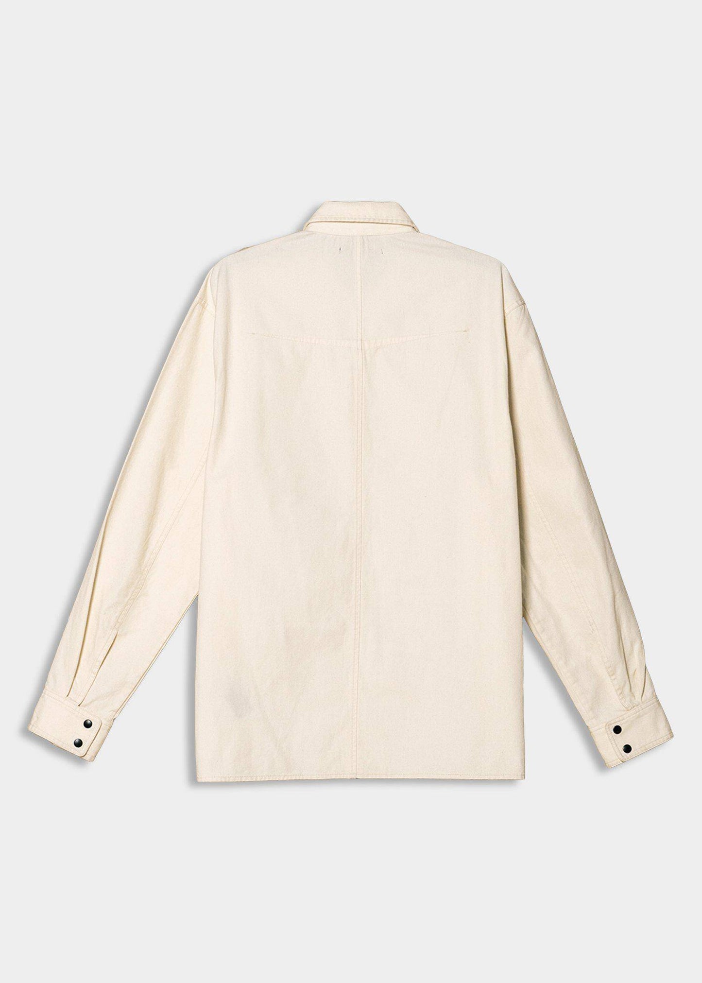 Konus Men's Canvas Shirt With Bellow Pockets in Black
