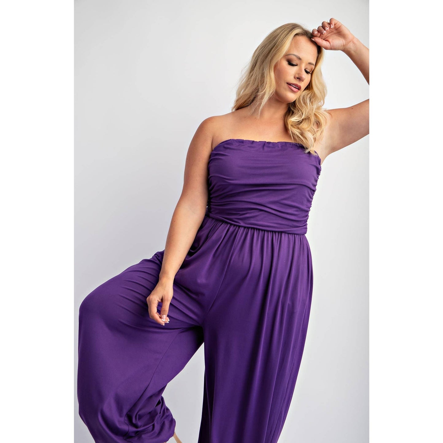 Royalty Soft Knit Strapless Jumpsuit