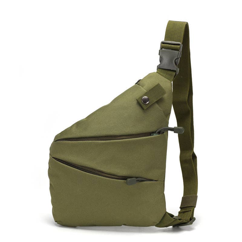 Camouflage Canvas Crossbody Bag Waterproof Outdoor Sports Pack