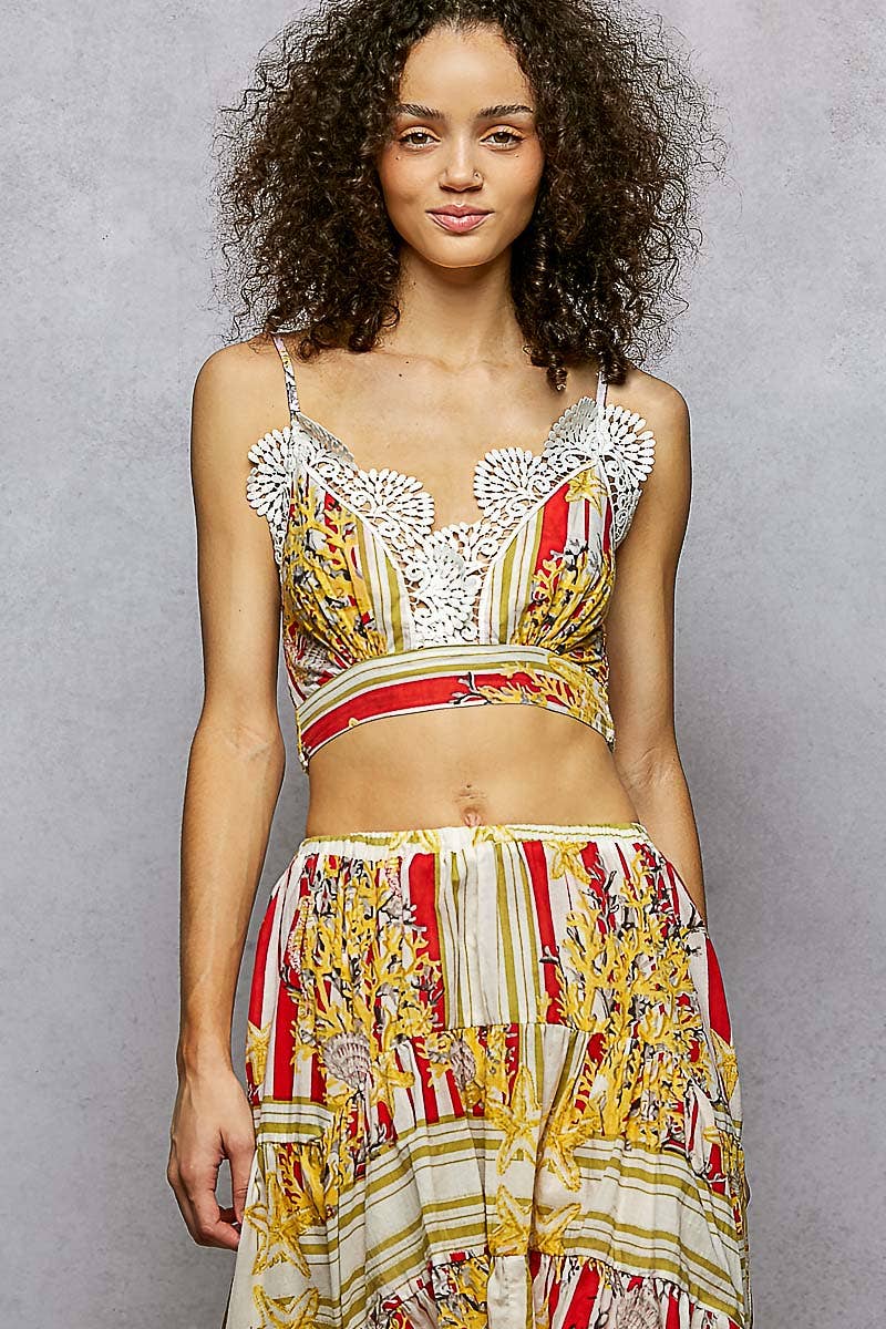 Striped 2-Piece Skirt Set
