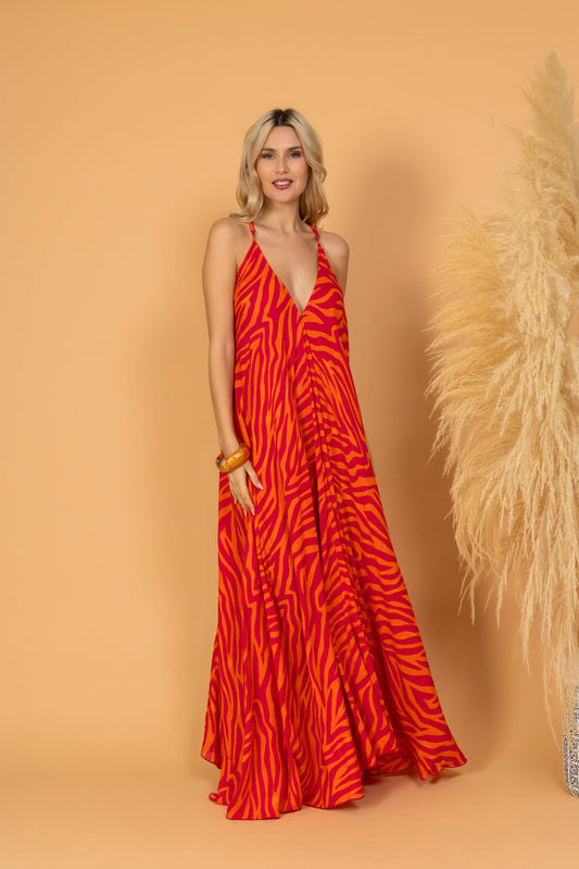 FLOWLESS SPAGHETTI STRAP DRESS