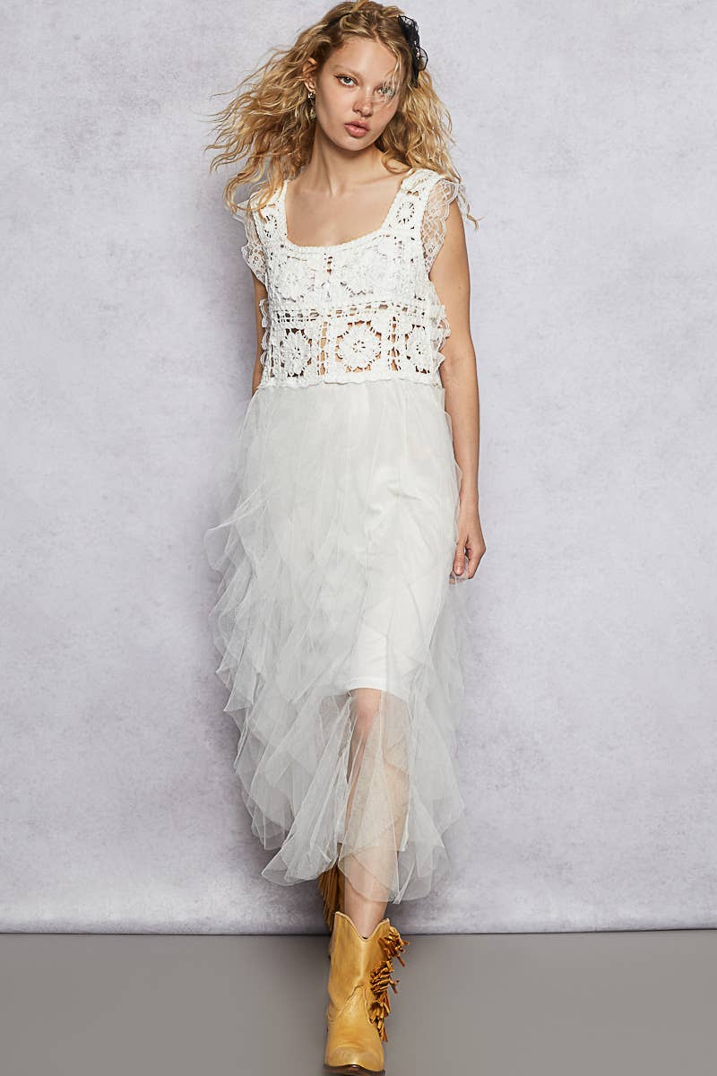Crochet Mesh Dress