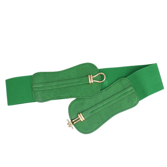 Ashley Belt ColorPop Green Cinch Toggle Stretch Belt