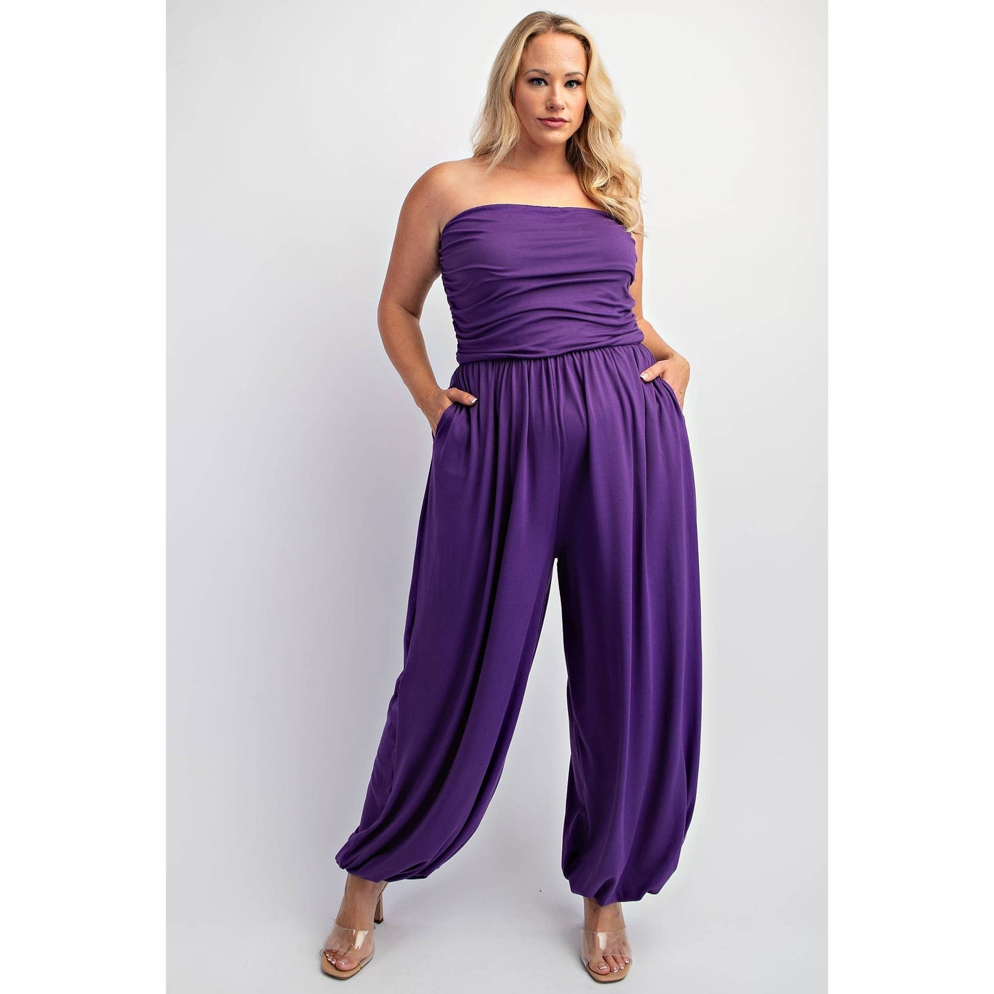 Royalty Soft Knit Strapless Jumpsuit