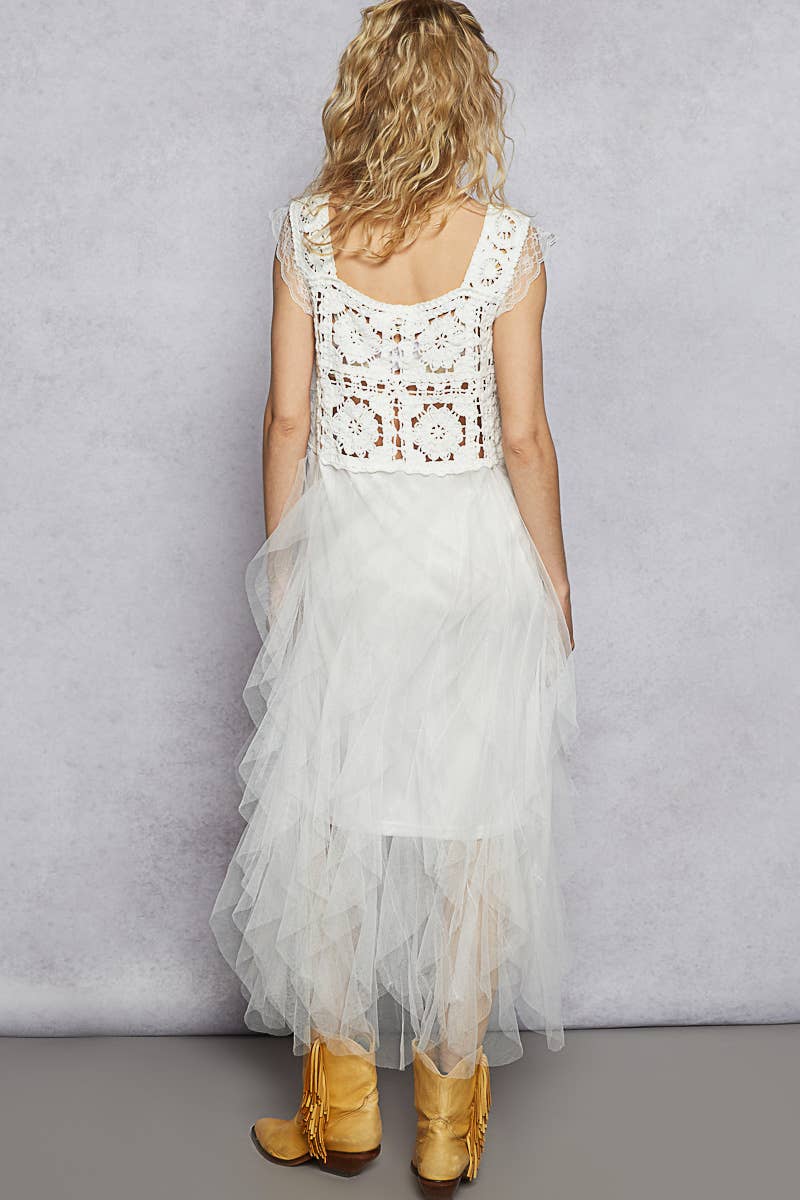 Crochet Mesh Dress