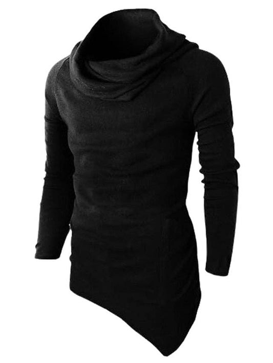Men Turtleneck Sweater Modal Ribbed Knit