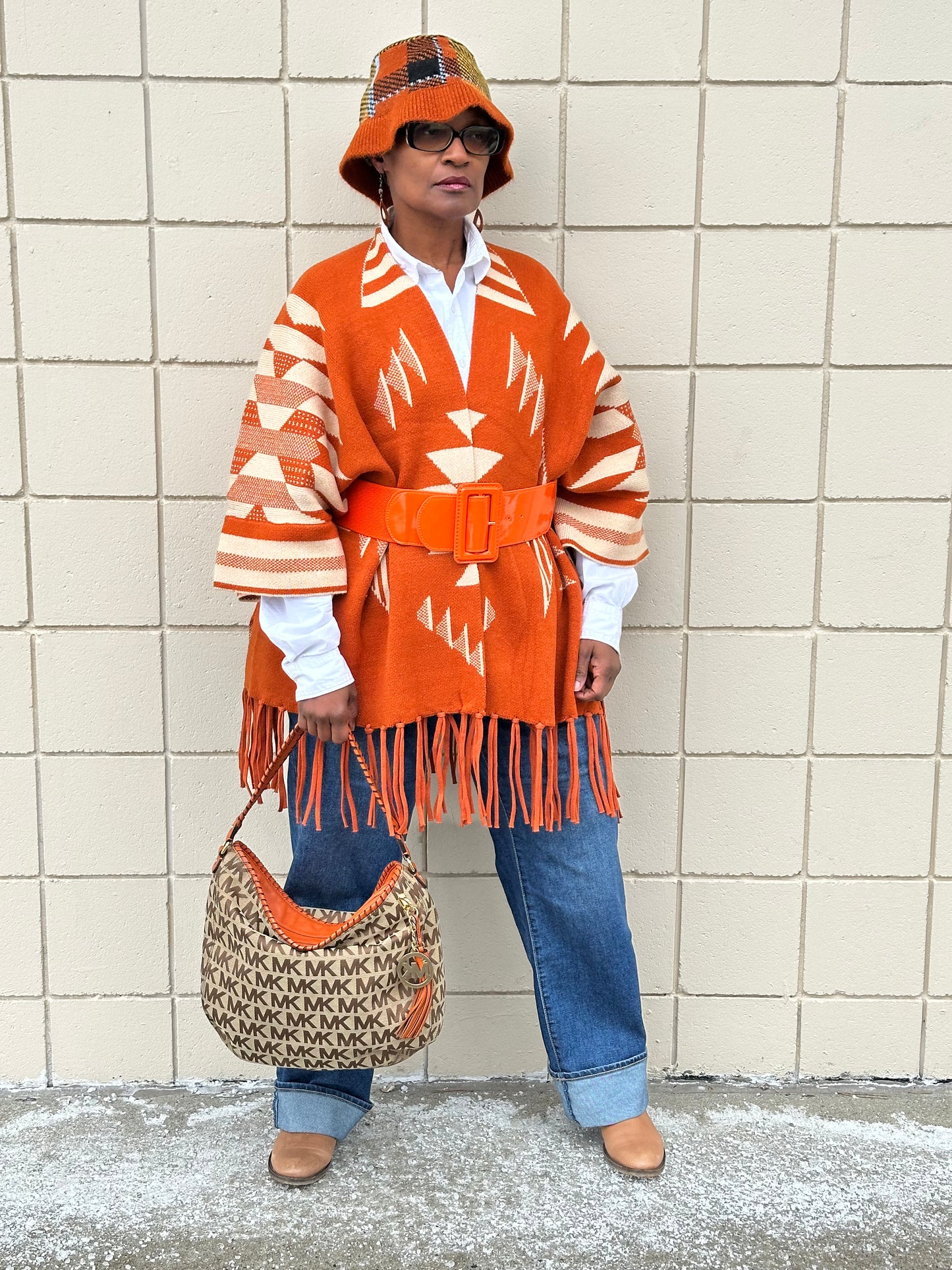 A-Mazing Fringed Ruana