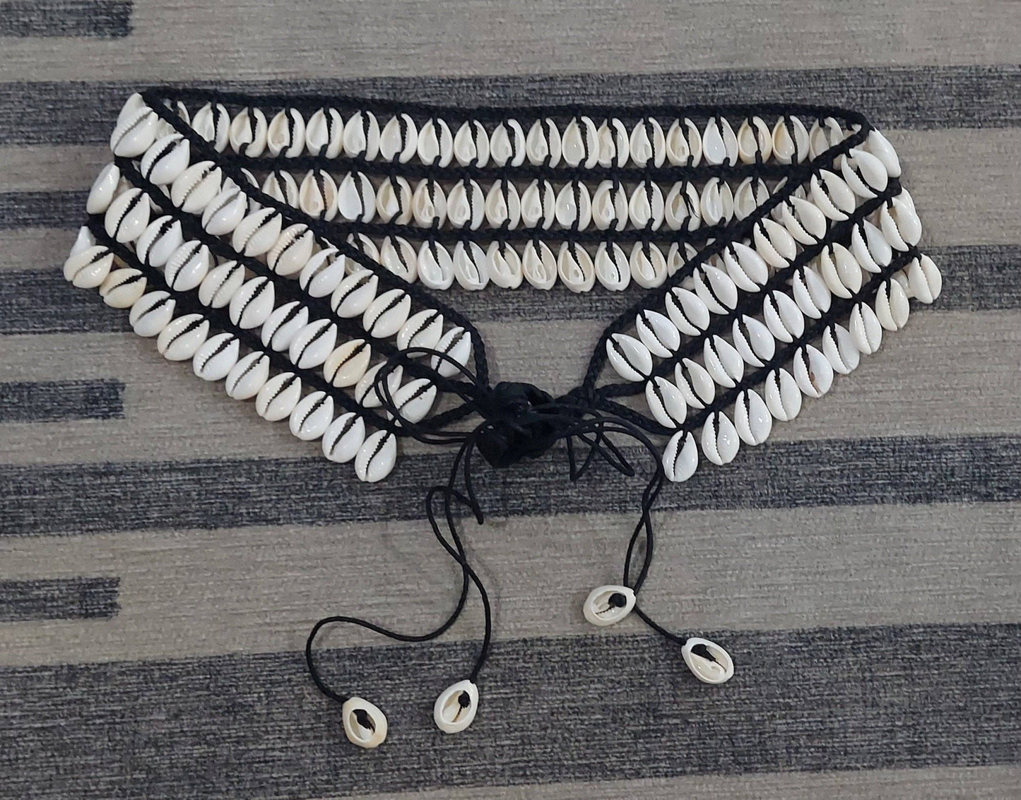 *PREORDER* 3 Row Cowrie Shell Belt Unisex