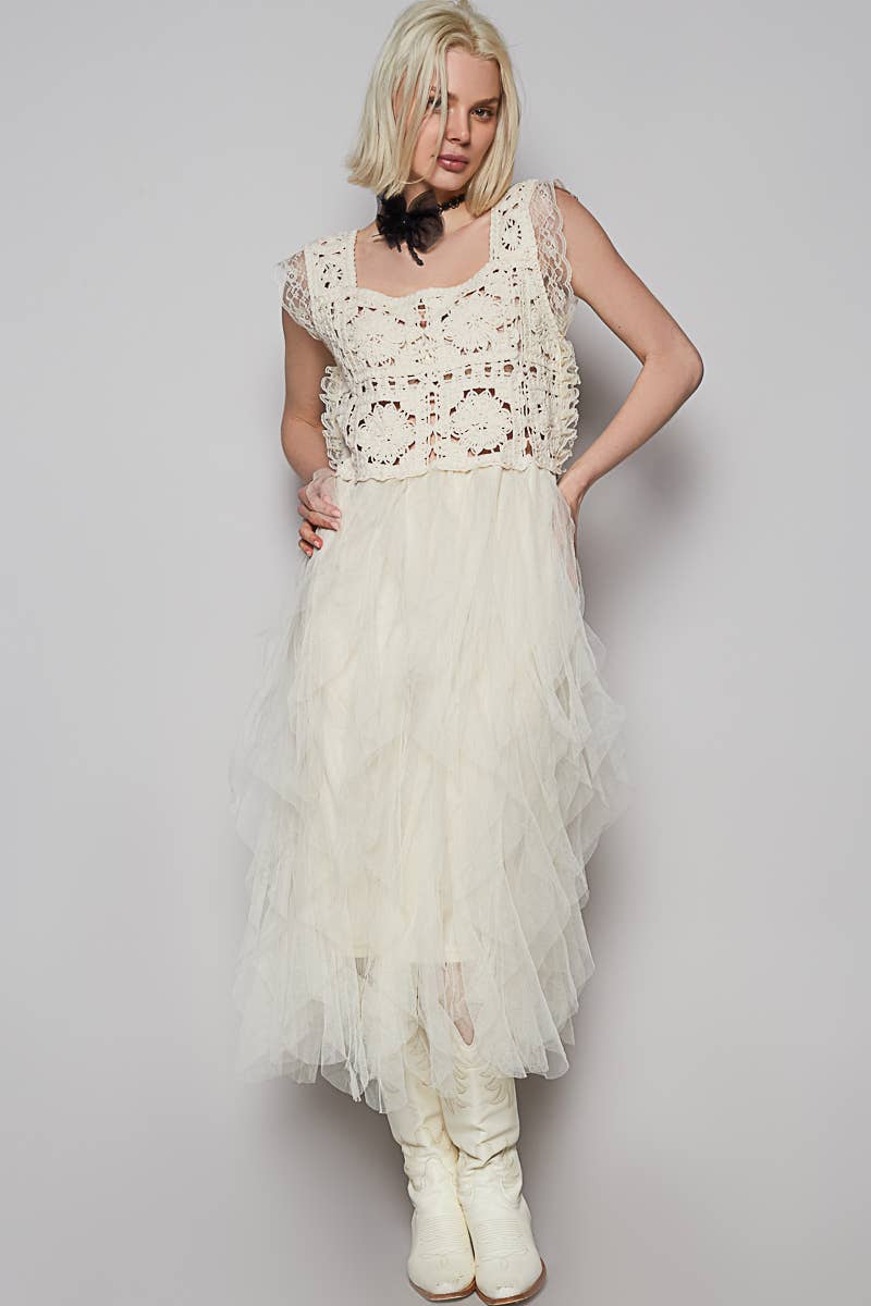 Crochet Mesh Dress