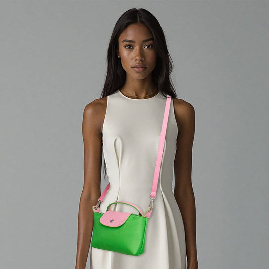 Katie Green Nylon Mini Pouch Handle Strap