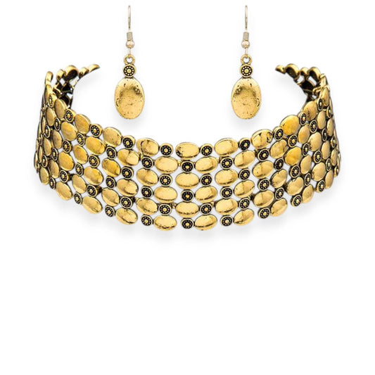 Audrey Vintage Inspired Boho Chic Choker Set