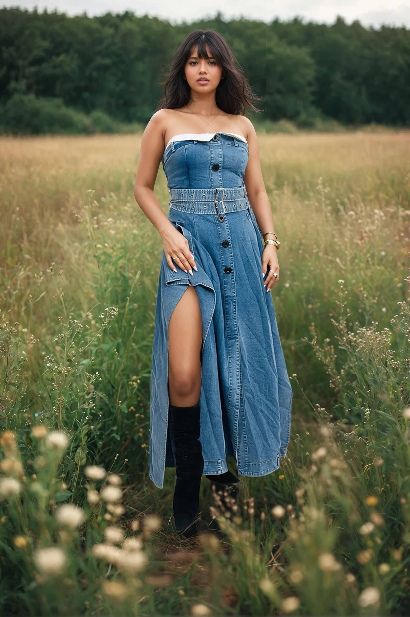 Chantel Trench Maxi Dress