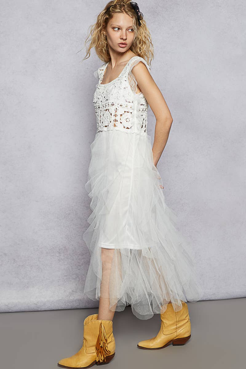 Crochet Mesh Dress
