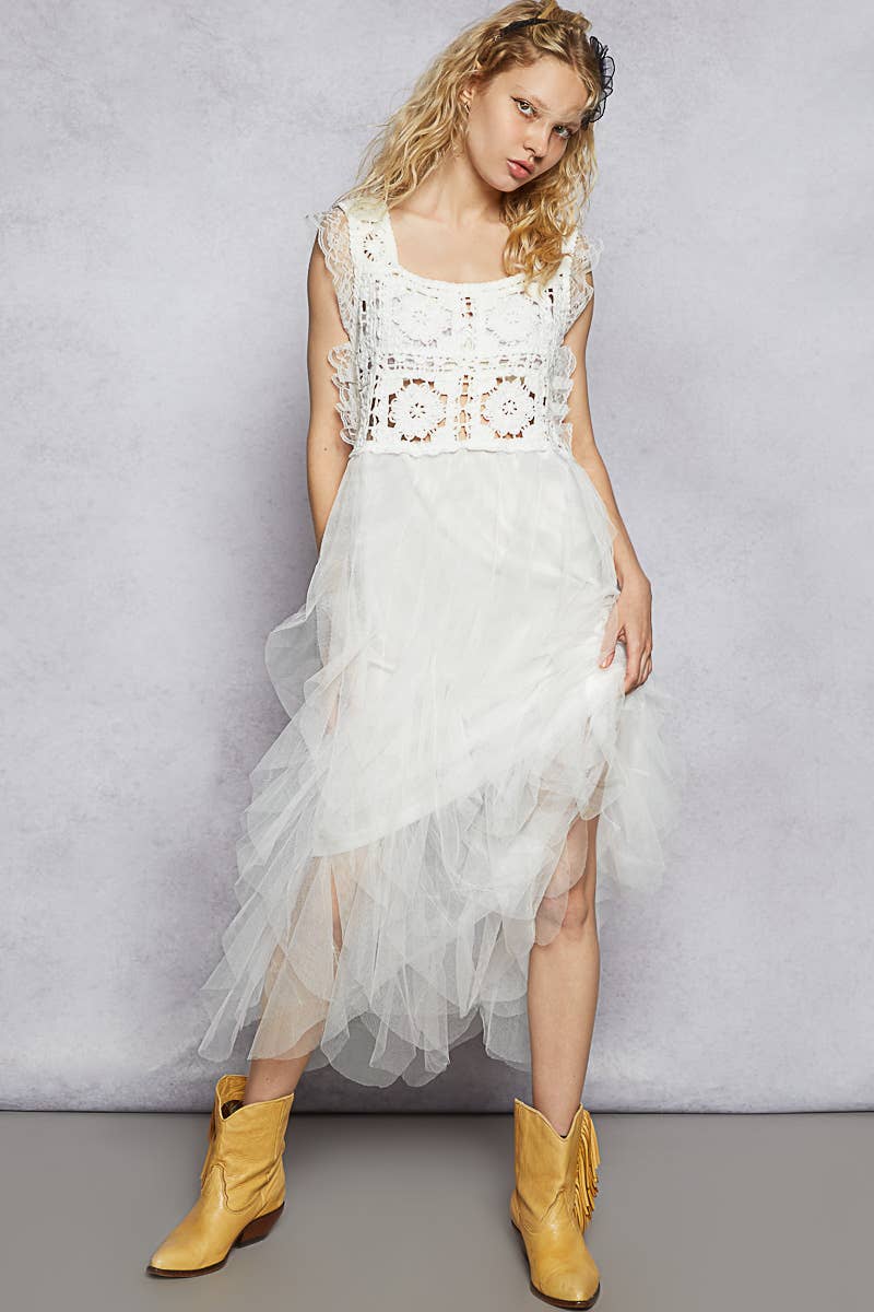 Crochet Mesh Dress
